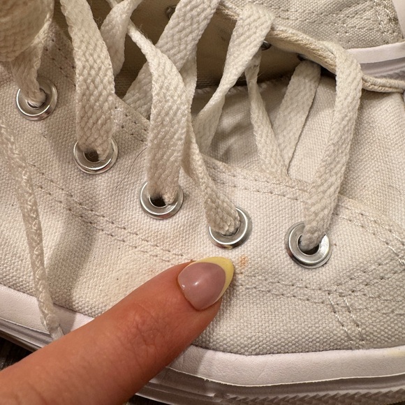 Converse Women's White High-Top Platform Sneakers - Picture 5 of 6